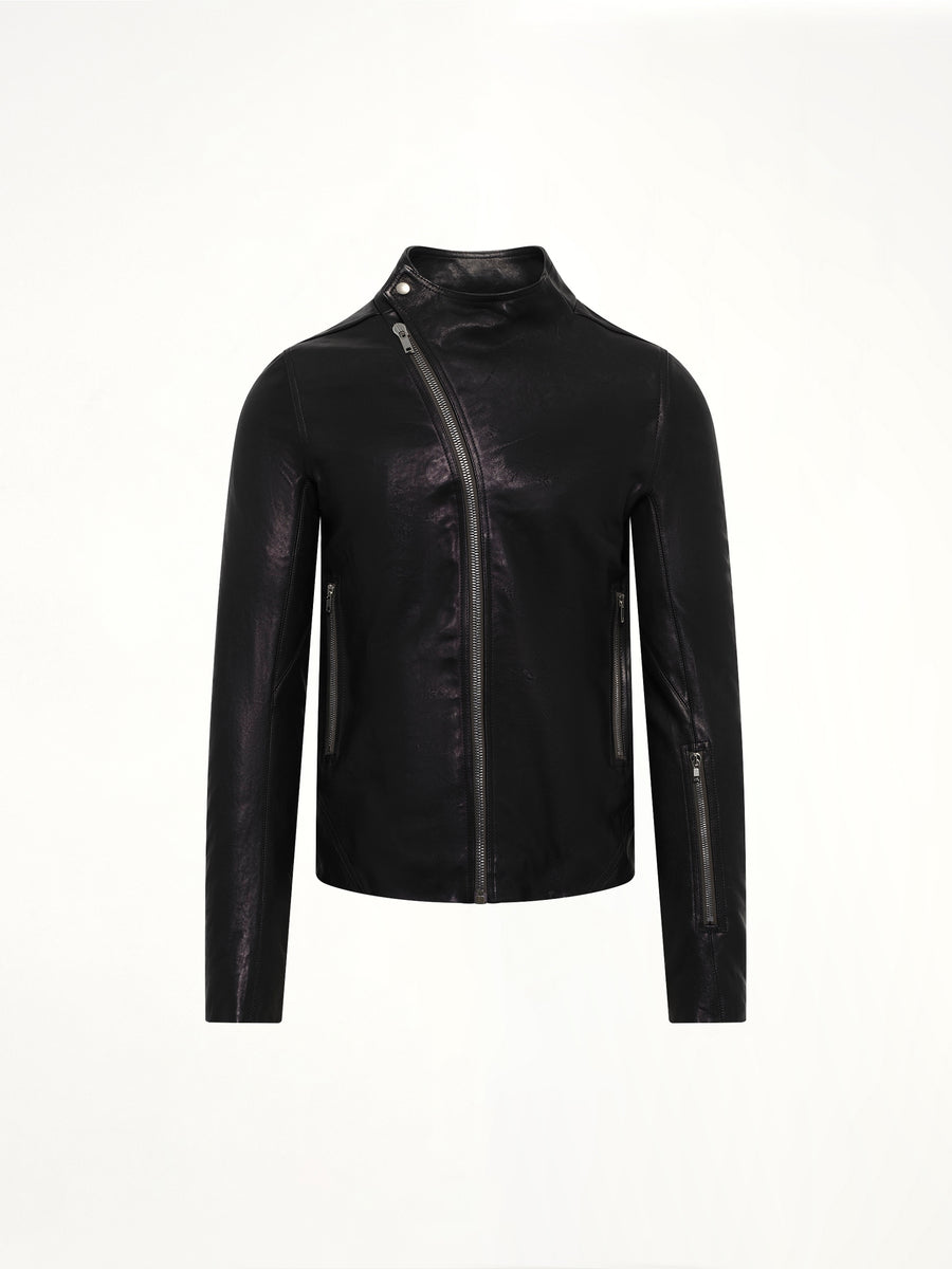 Leather Release Jacket in Black