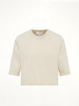Light Cashmere Highneck Jumper in Natural White