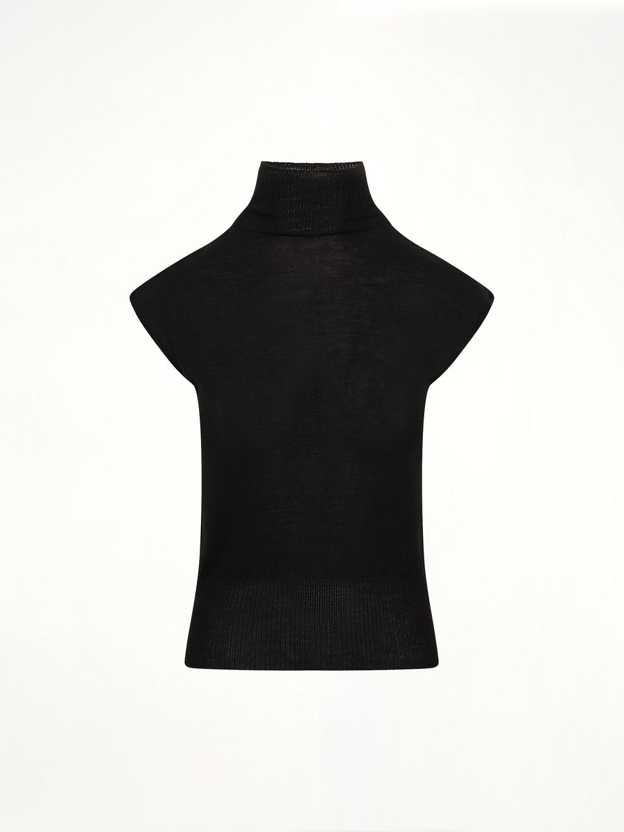 Lightweight Wool SL Turtle in Black