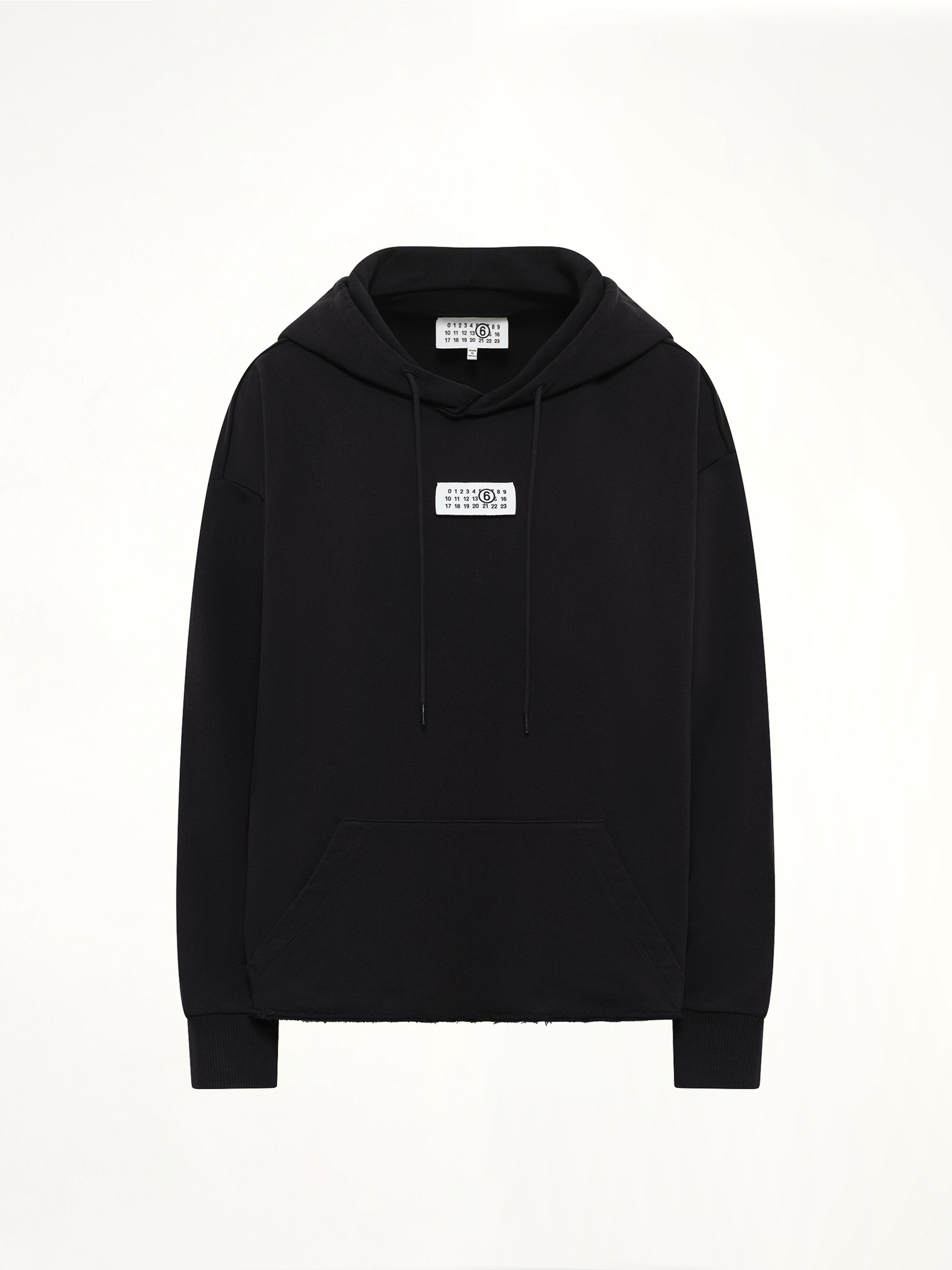 MM6 Patch Hoodie in Black