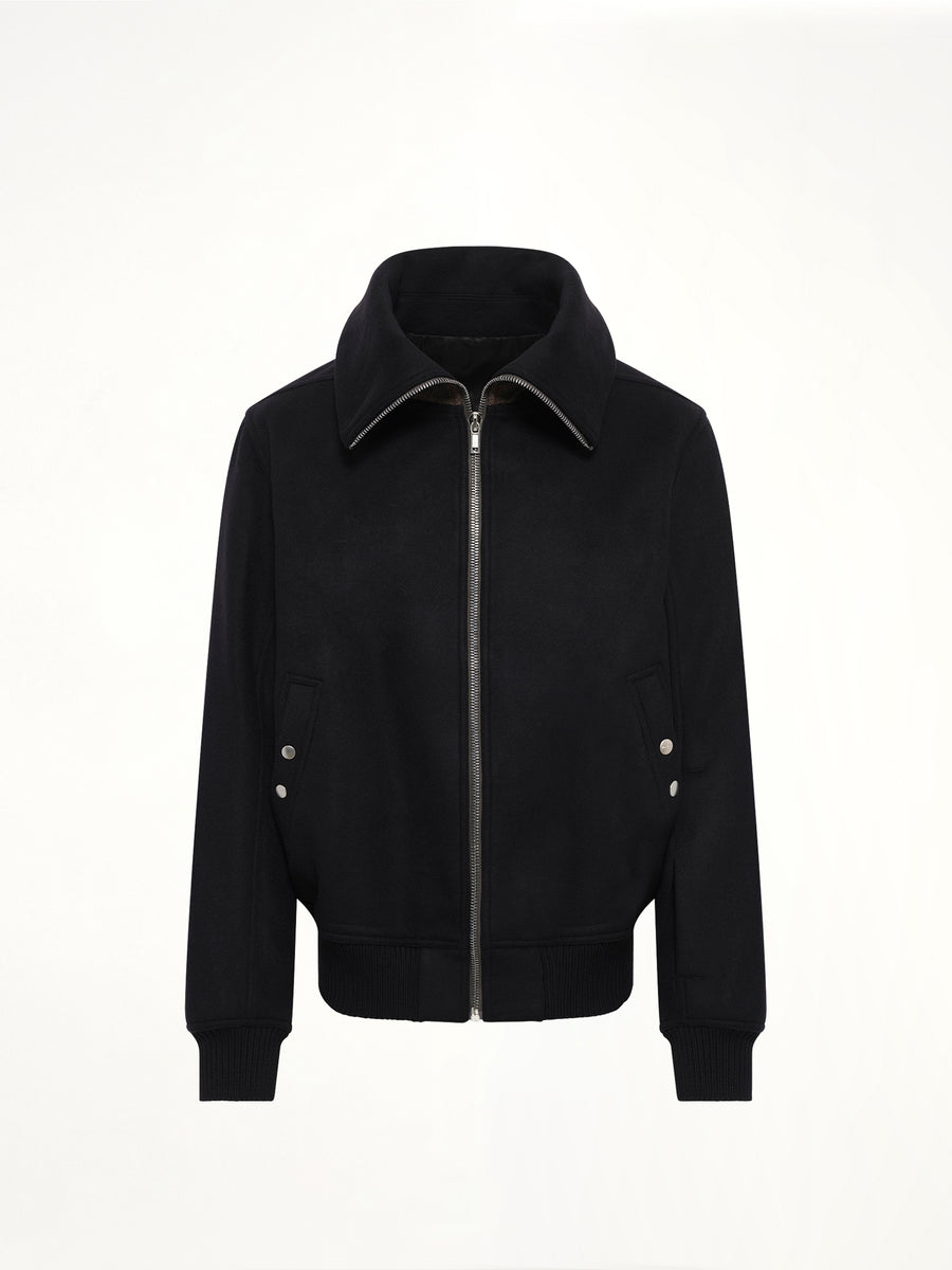 Melton Dracuflight Jacket in Black