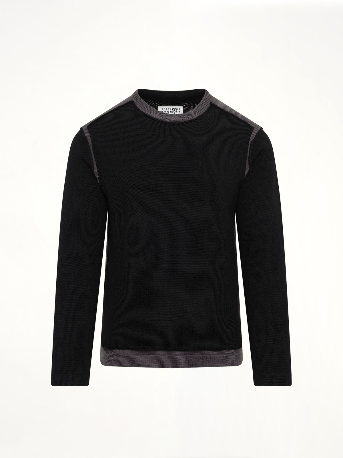 Moved Pattern Gauge 7 Knit in Black/Dark Grey