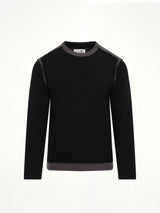 Moved Pattern Gauge 7 Knit in Black/Dark Grey