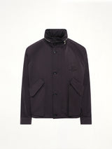 Nylon Double Pocket Jacket in Black