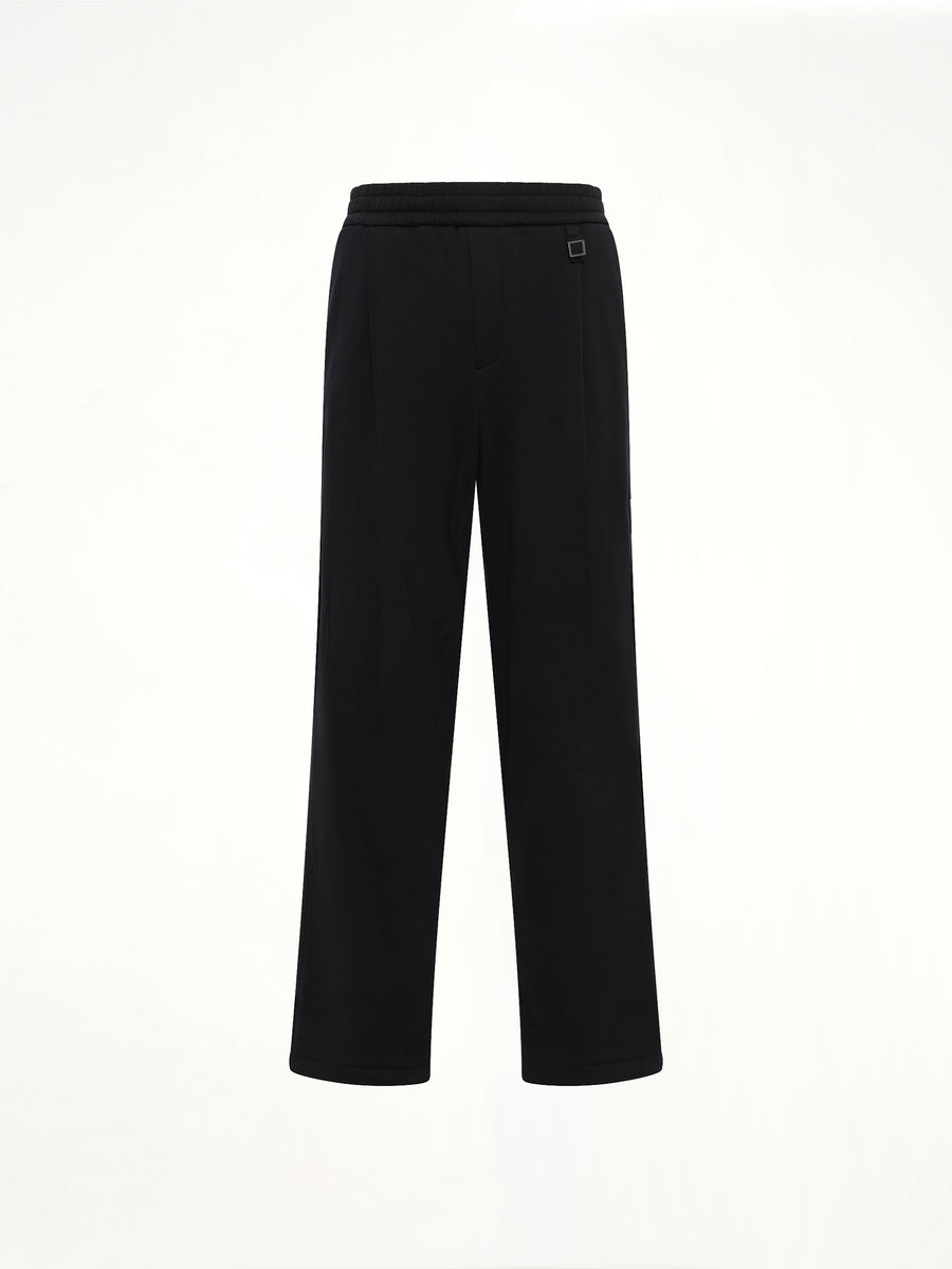 Pleated Sweatpants in Black