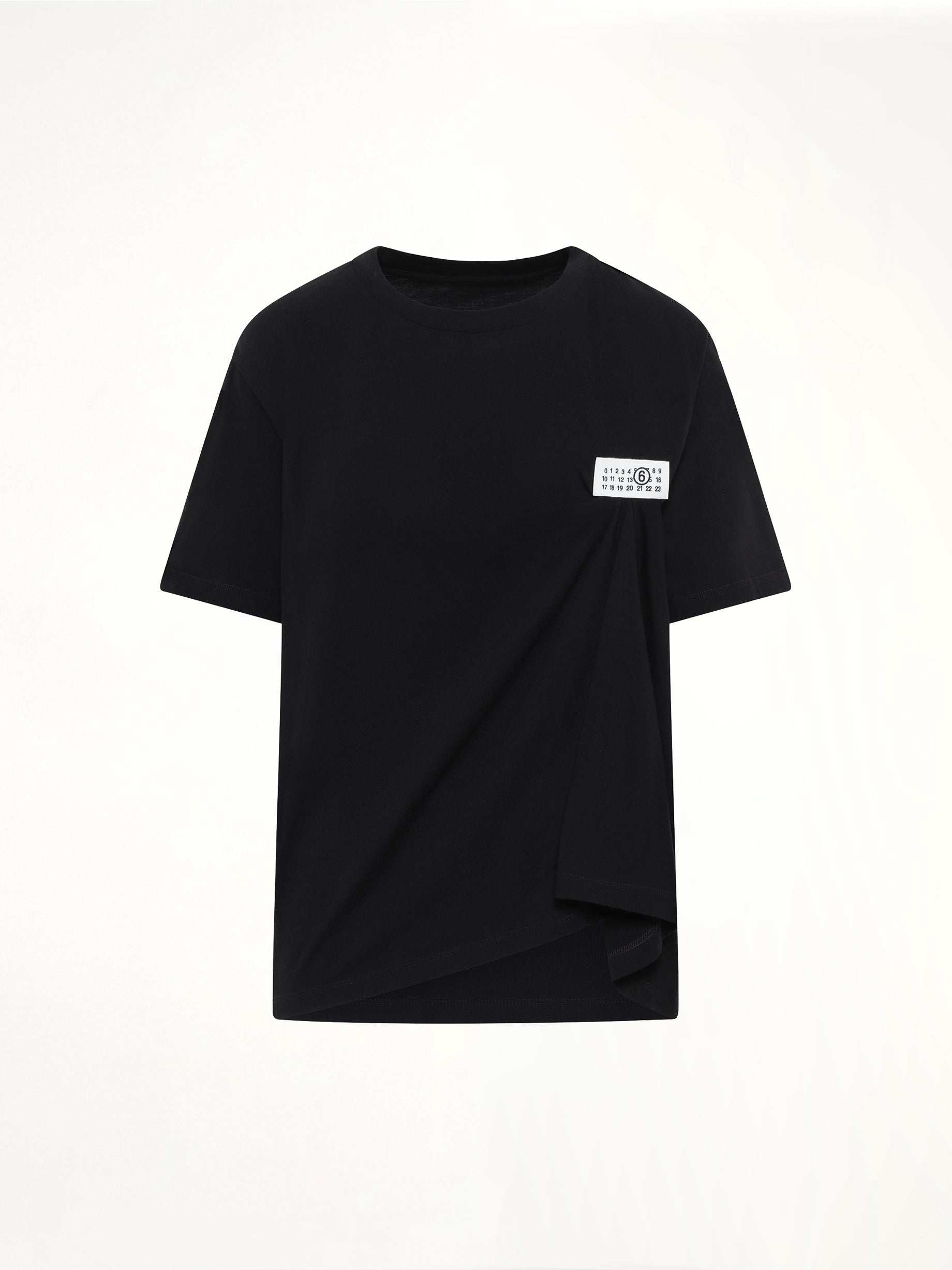 Short-Sleeved Top in Black