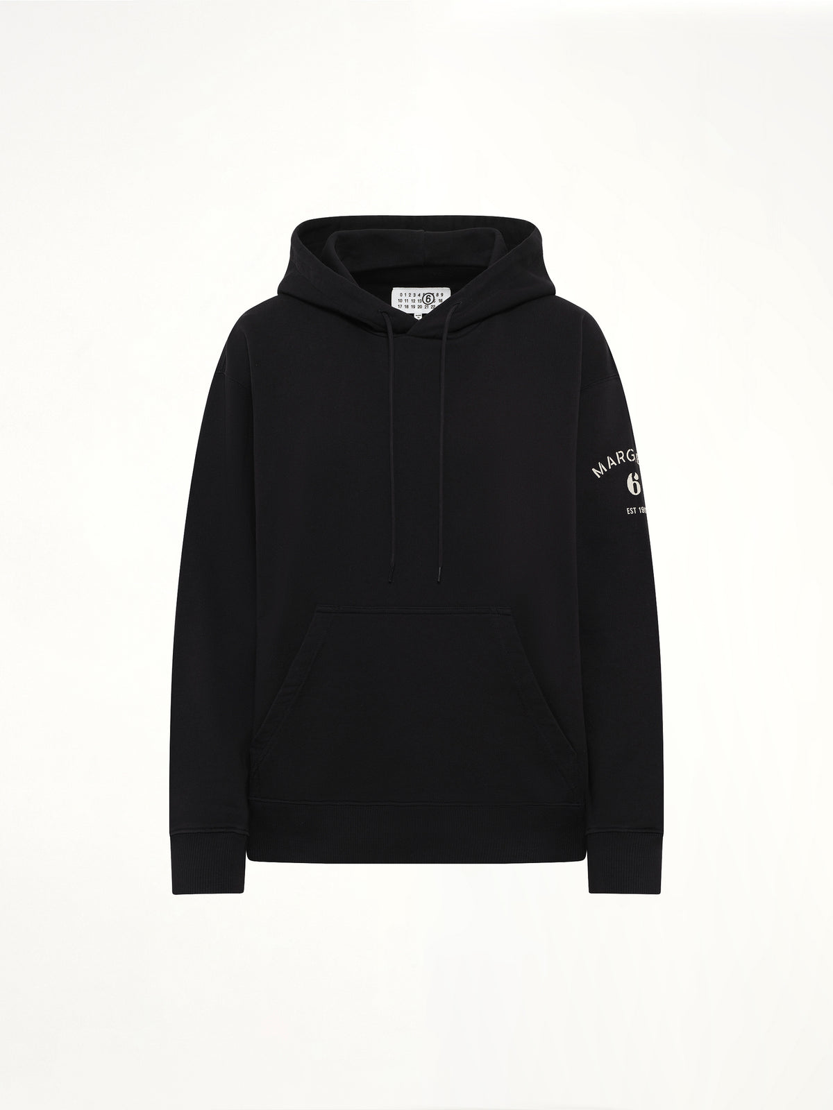 Sleeve Logo Hoodie in Black