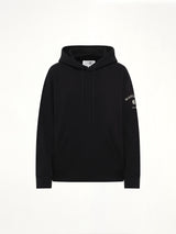 Sleeve Logo Hoodie in Black