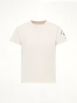 Sleeve Logo T-Shirt in Ecru
