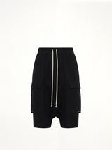Warm Flannel Cargo Pods in Black