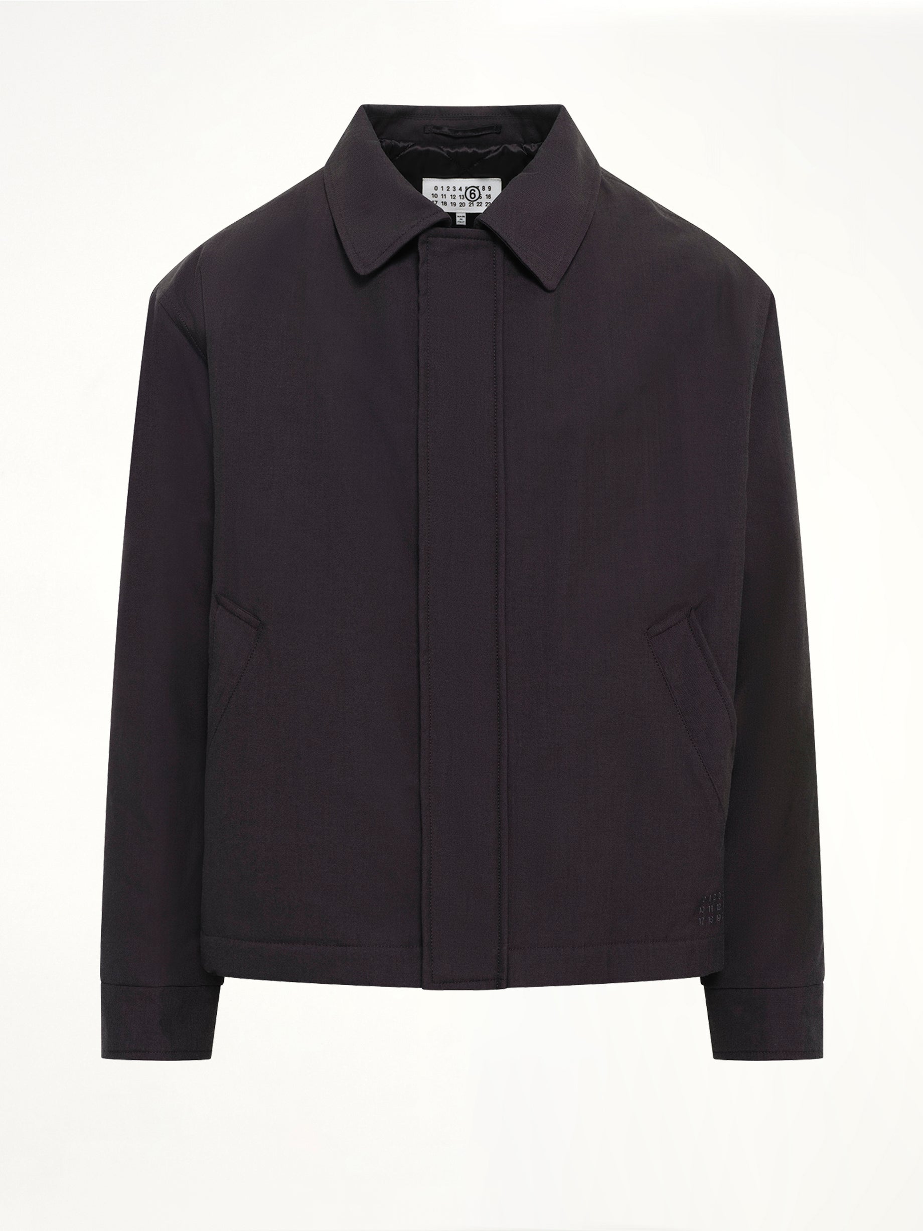 Wool Shirting Jacket in Anthracite