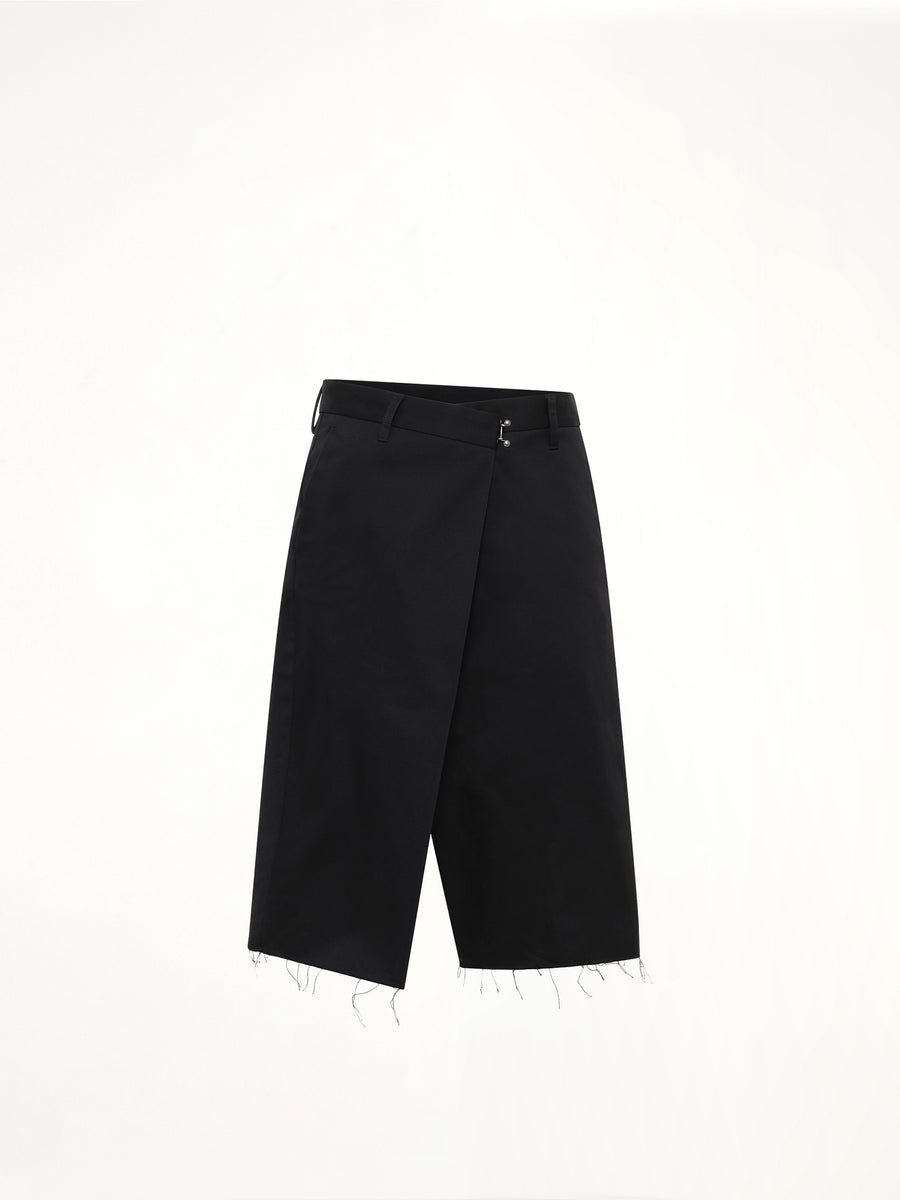 Wrap Shorts in Black