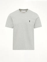 Contrasted Ami De Coeur T-Shirt in Grey