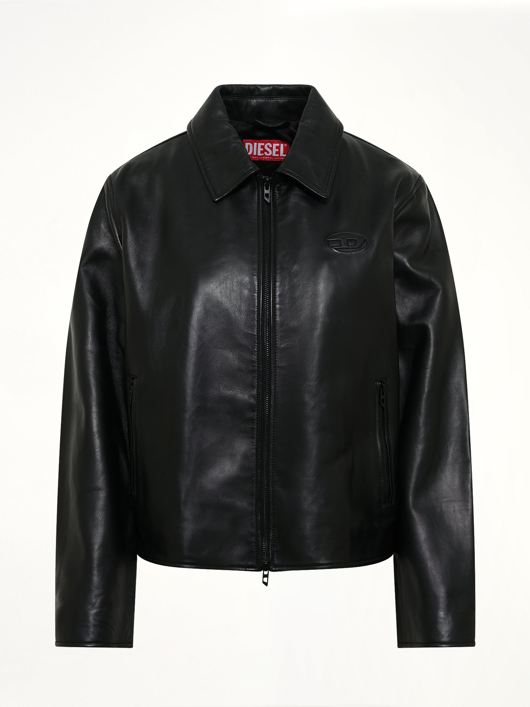 L-AMAR-FEM-S2 Leather Jacket in Black