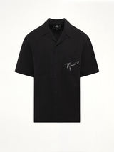 Love And Kisses Resort Shirt in Jet Black