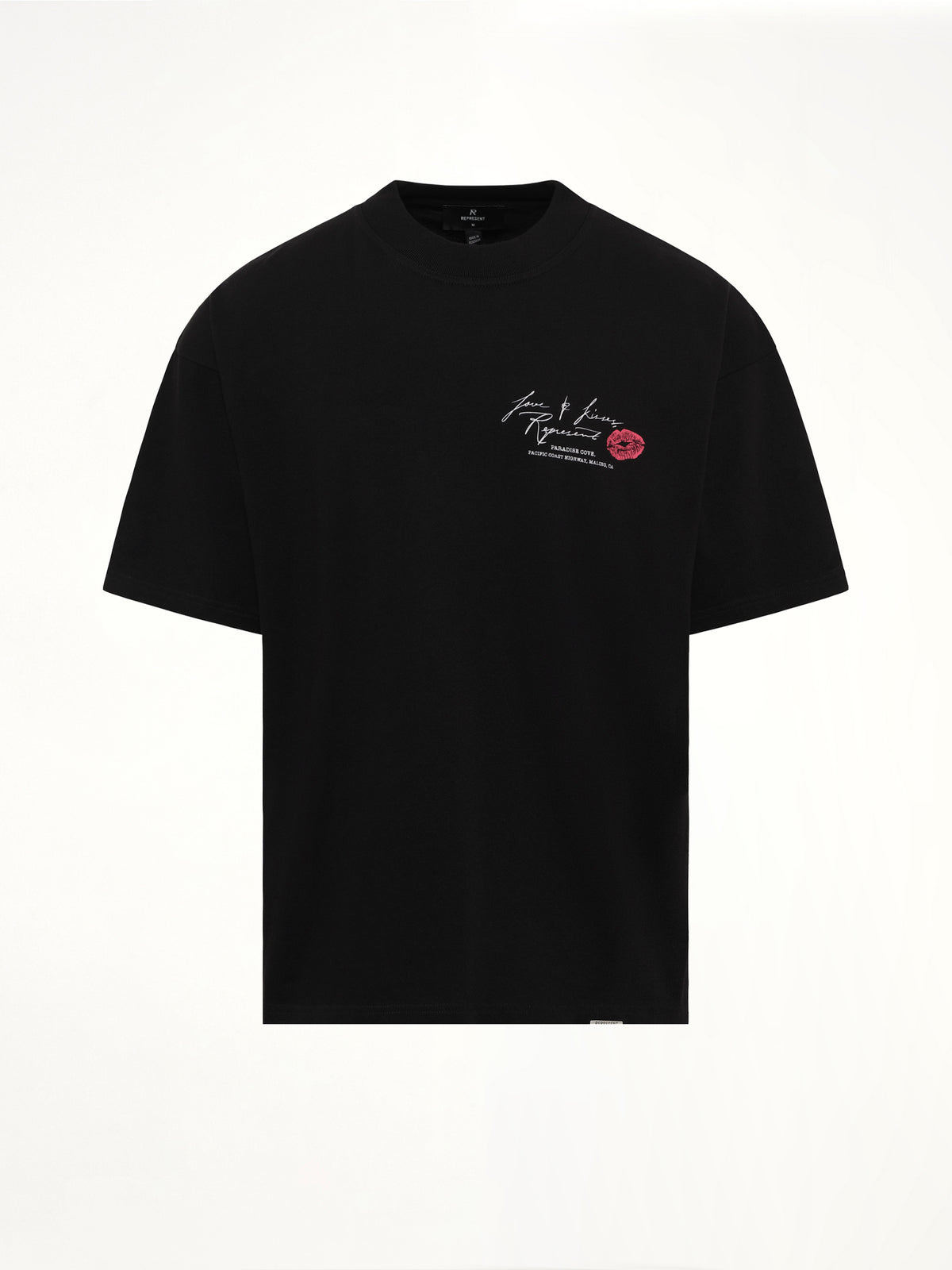 Love And Kisses T-Shirt in Jet Black