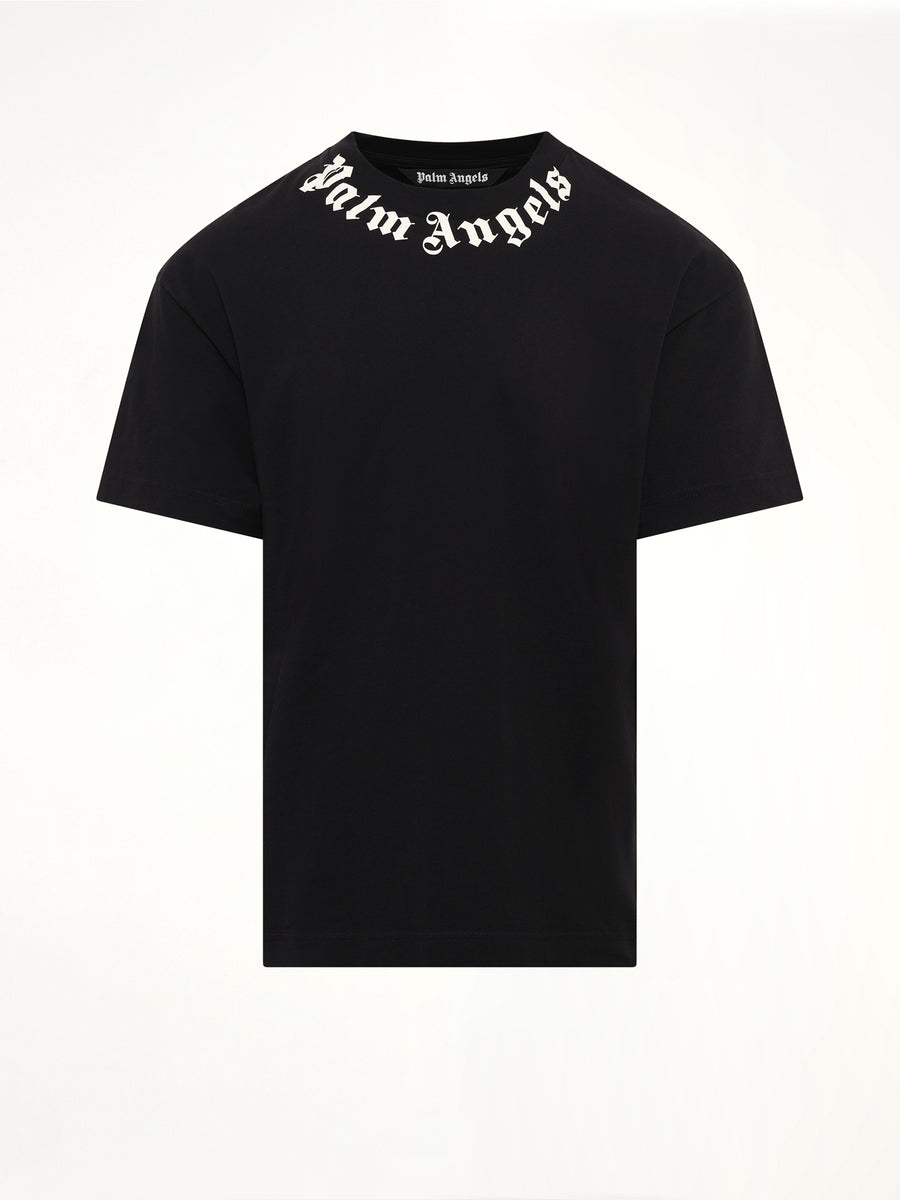 Neck Logo Regular T-Shirt in Black/Off White