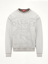 S-ARON-RAW Sweatshirt in White