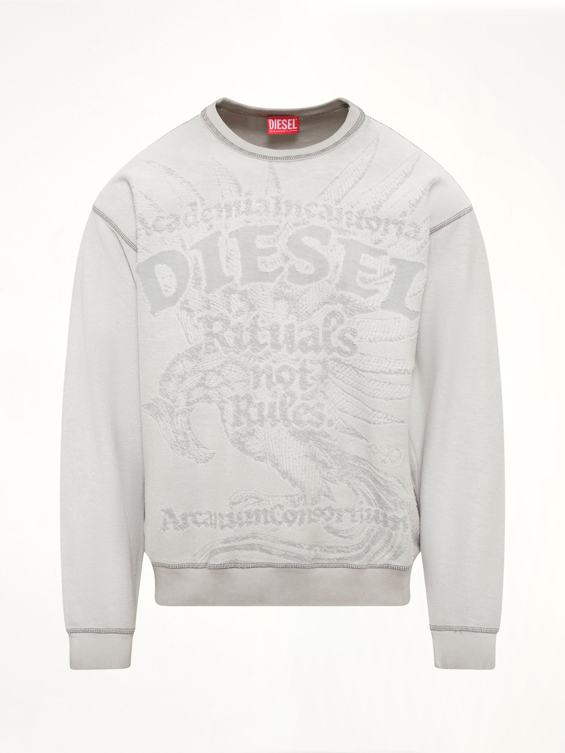 S-ARON-RAW Sweatshirt in White