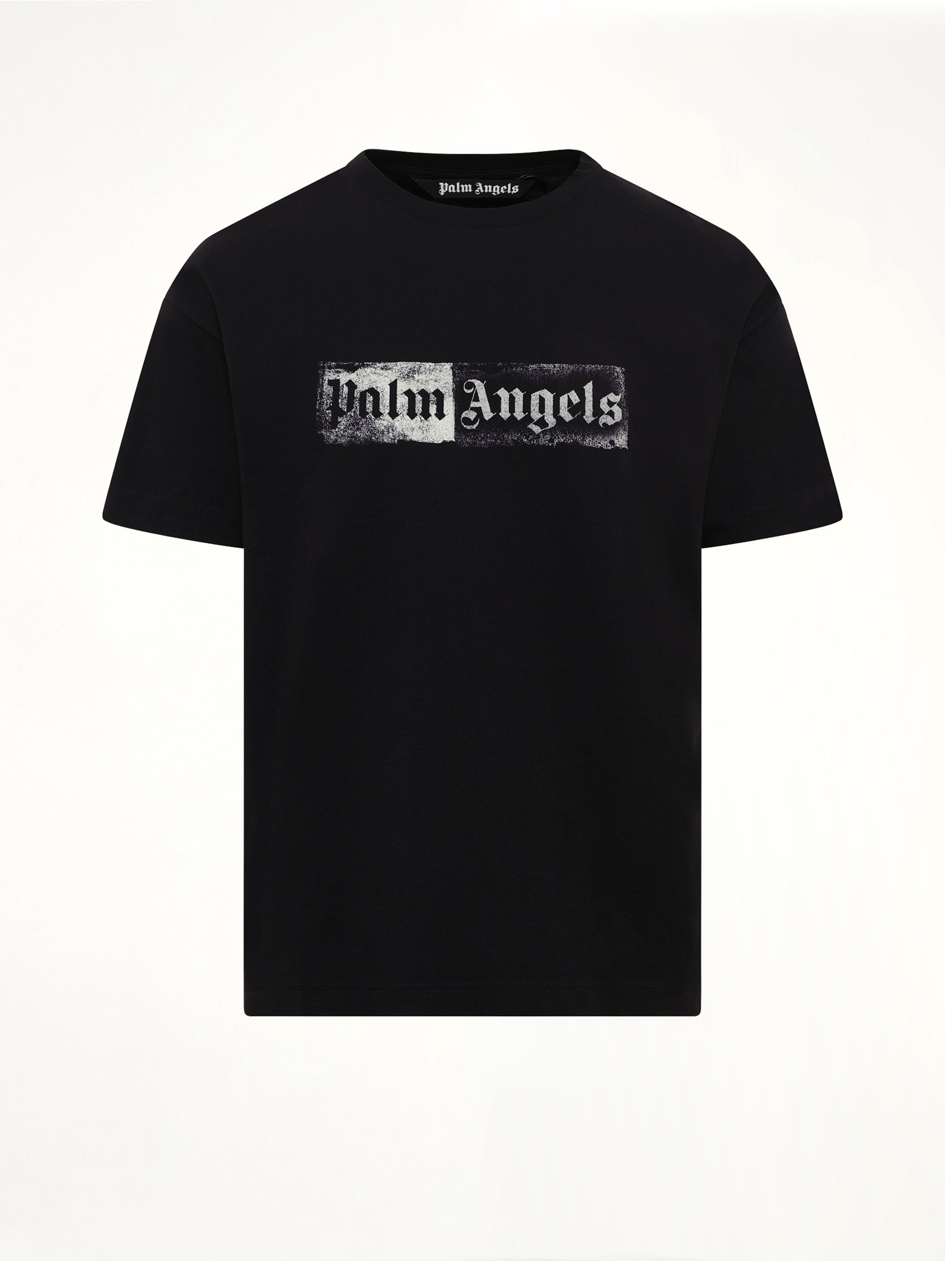 Stamp Logo Regular T-Shirt in Black/Off White