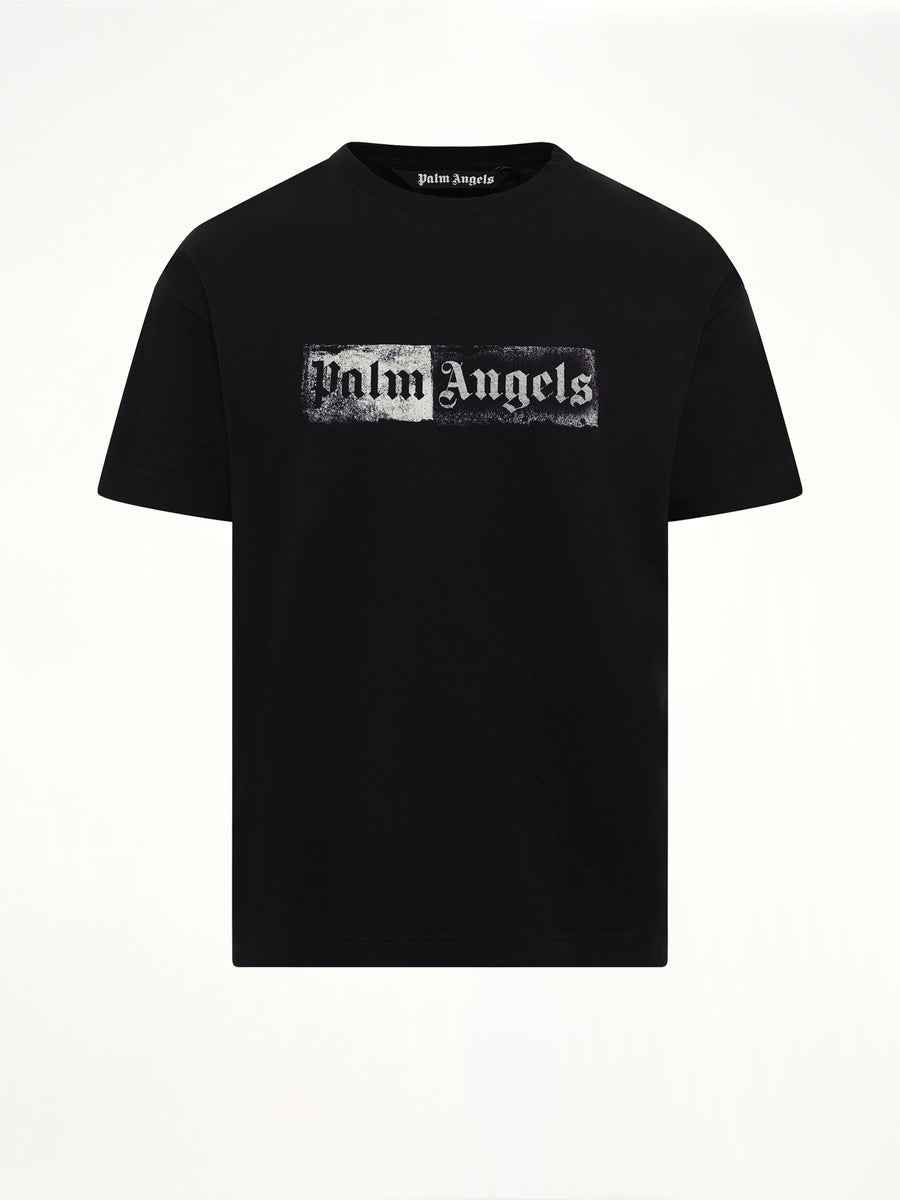 Stamp Logo Regular T-Shirt in Black/Off White