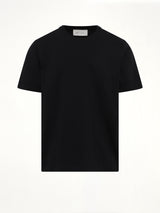 Tonal Embossed Big Ami De Coeur T-Shirt in Black
