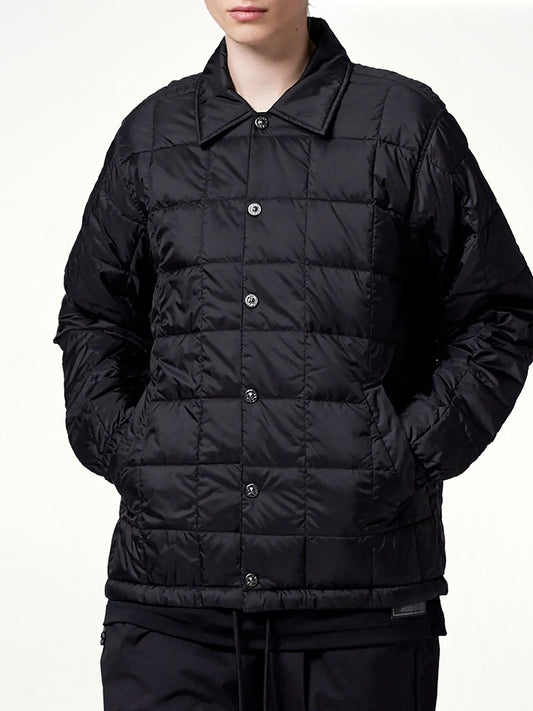 Down Coach Jacket in Black