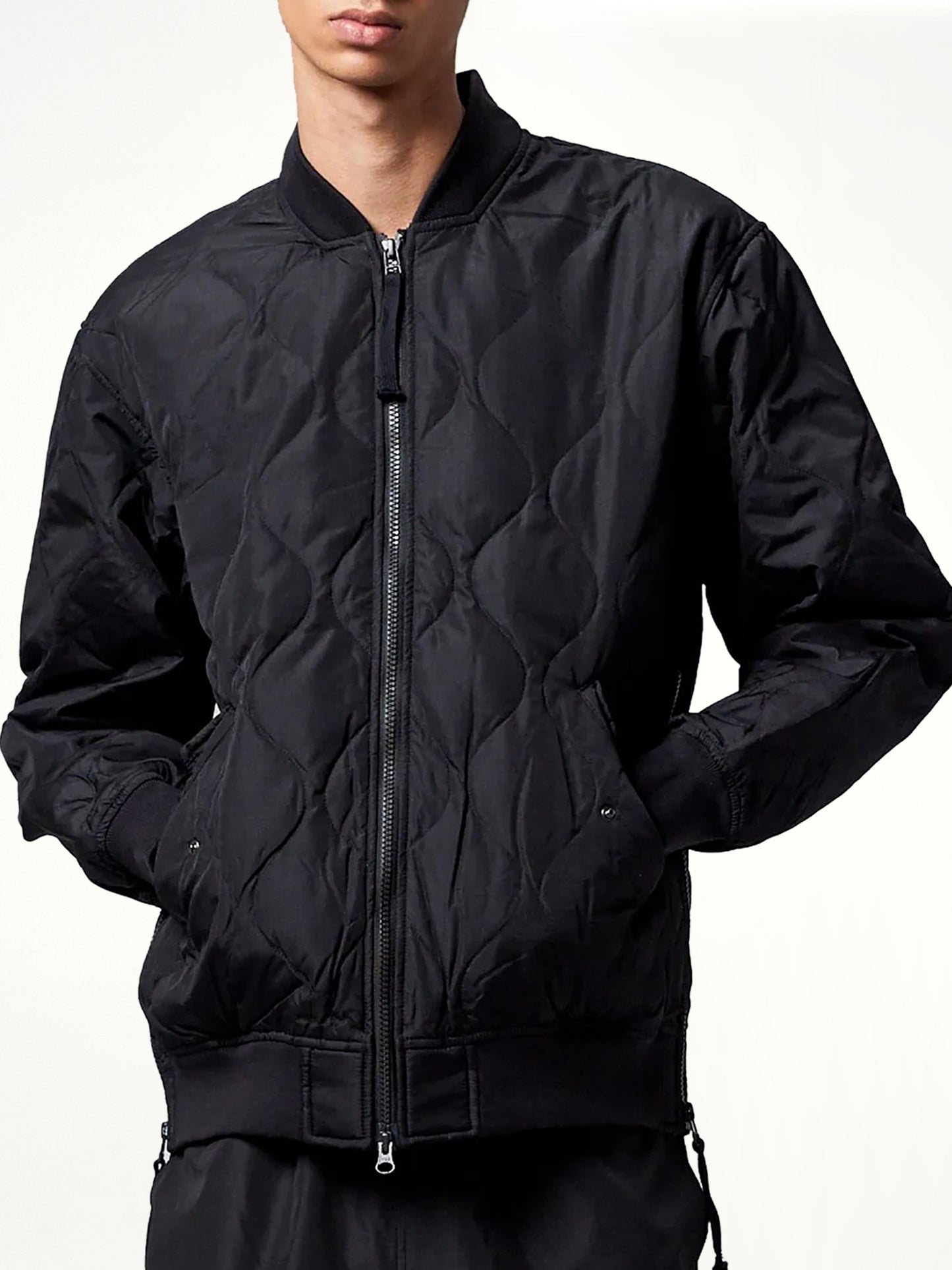 Military MA-1 Type Down Jacket in Black