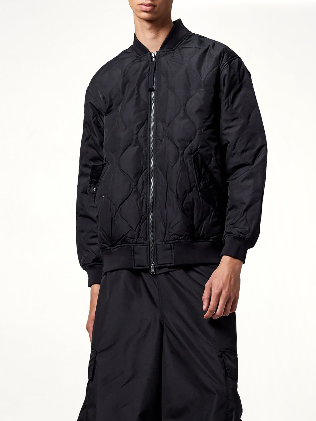 Military MA-1 Type Down Jacket in Black