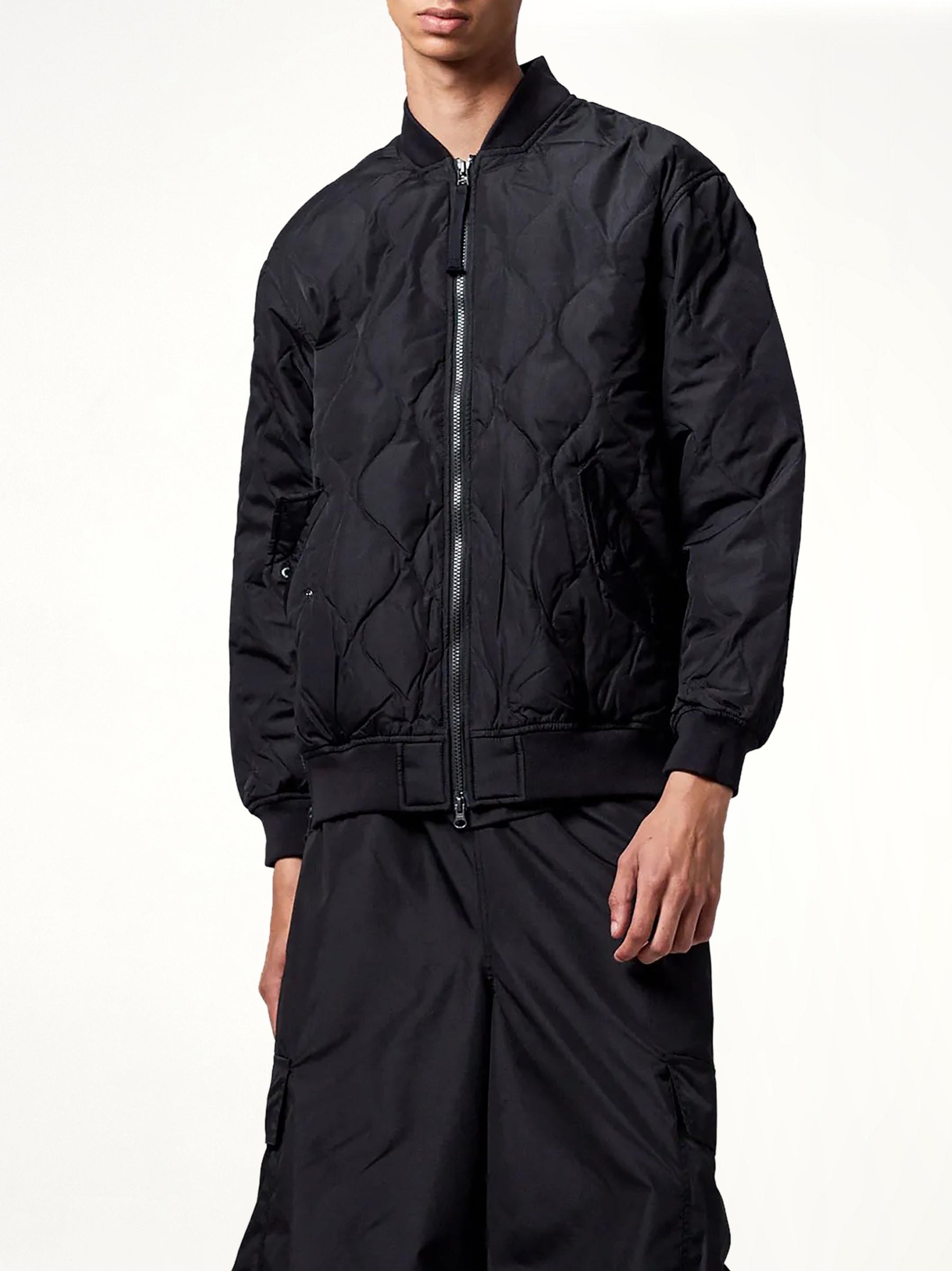 Military MA-1 Type Down Jacket in Black