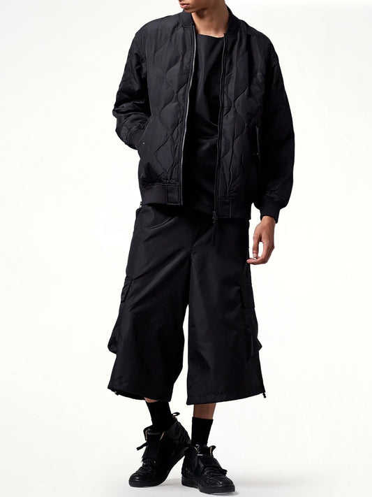 Military MA-1 Type Down Jacket in Black