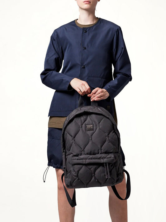 Military Down Backpack in Black