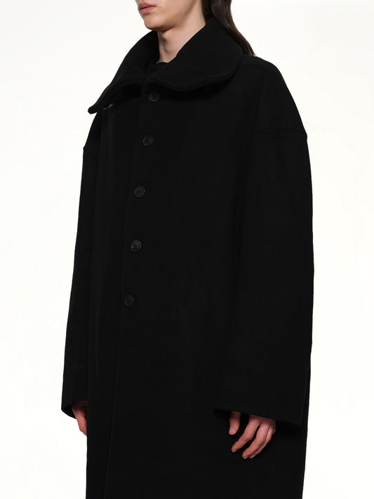 Dracucollar Coat in Black