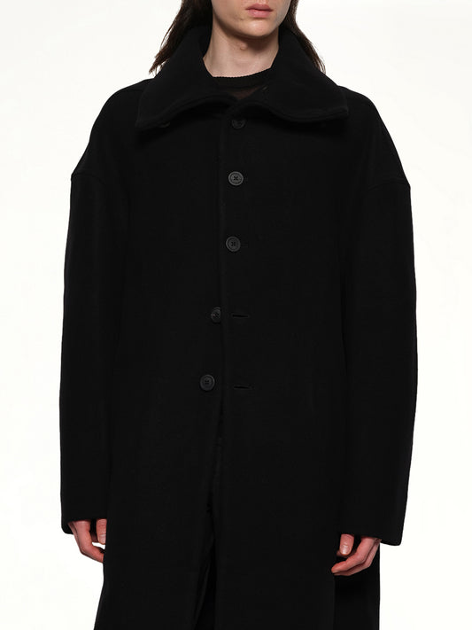 Dracucollar Coat in Black