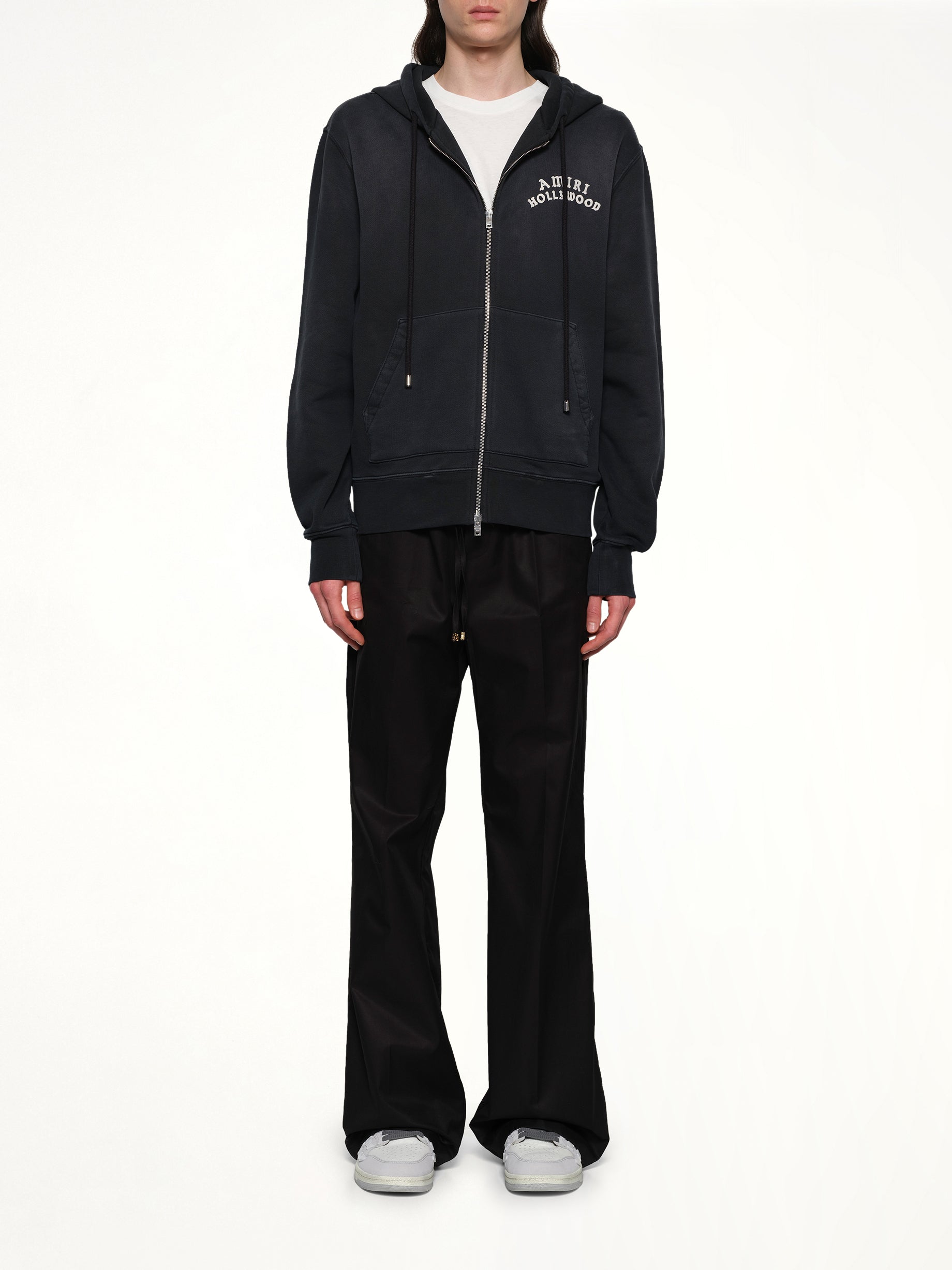 Amiri Hollywood Zip Hoodie in Black