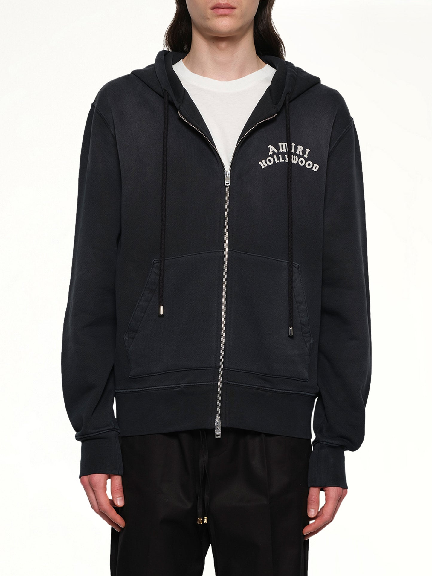 Amiri Hollywood Zip Hoodie in Black