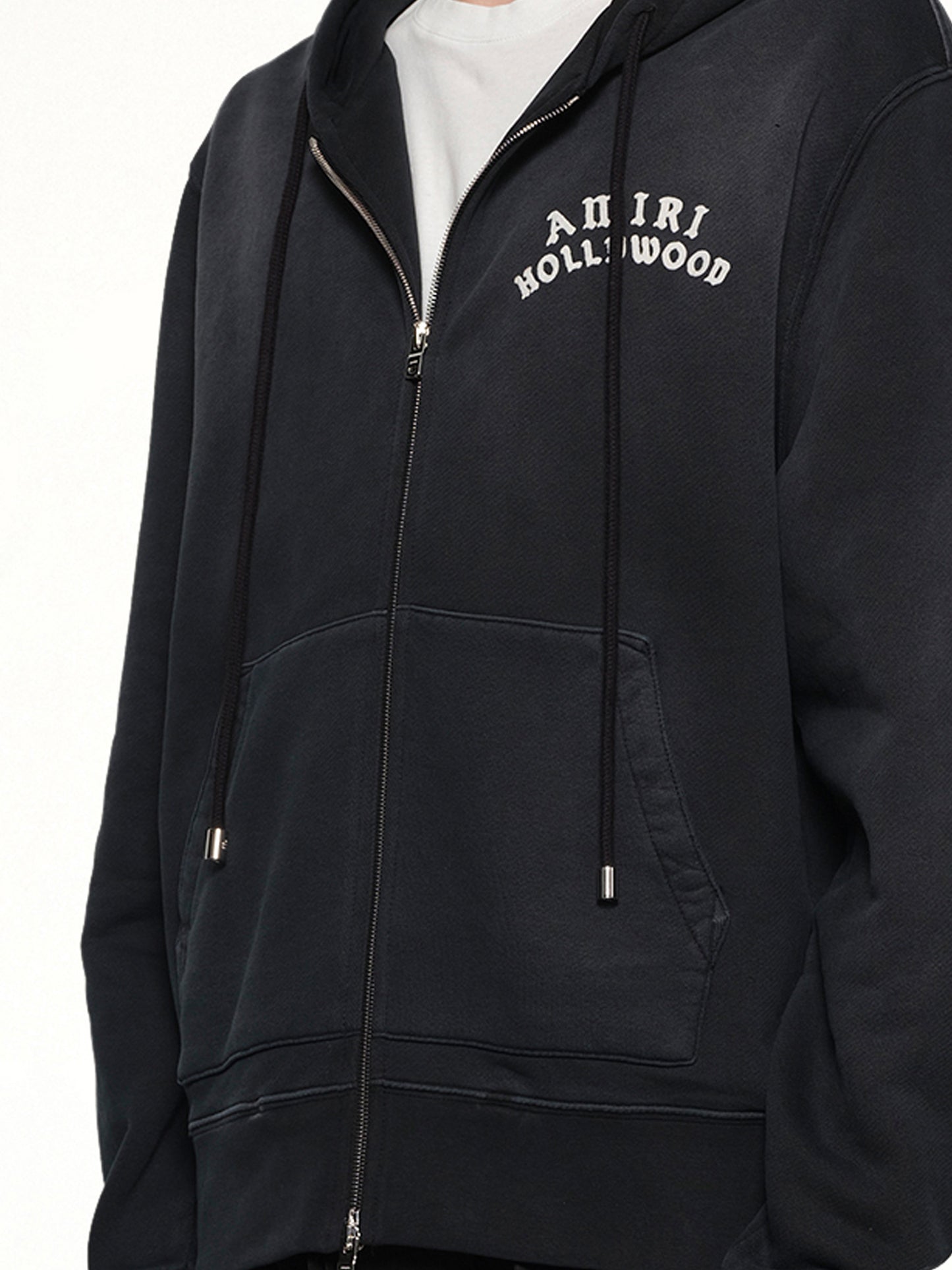 Amiri Hollywood Zip Hoodie in Black