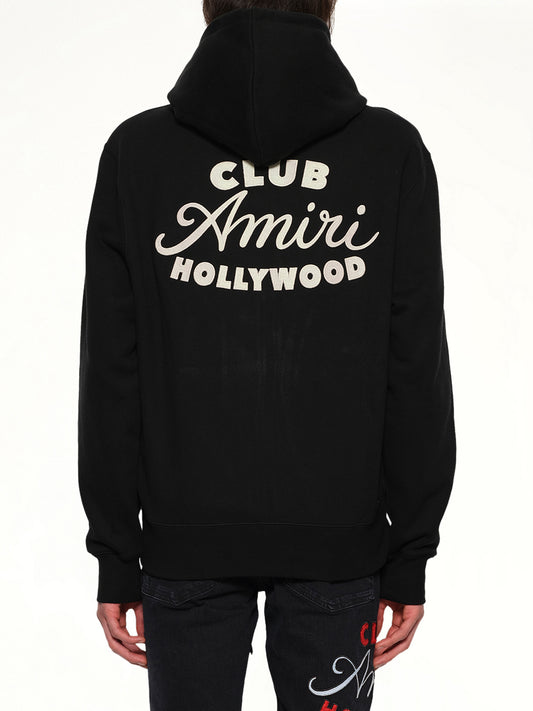 Club Amiri Zip Hoodie in Black