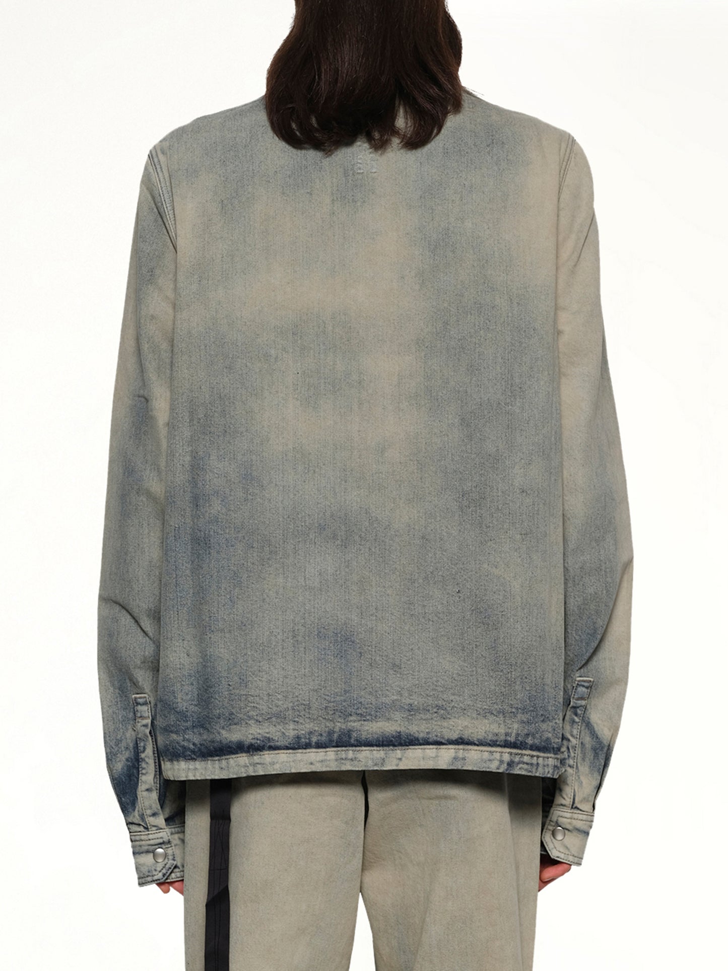 Concealed Zip Front Jacket in Mineral Pearl