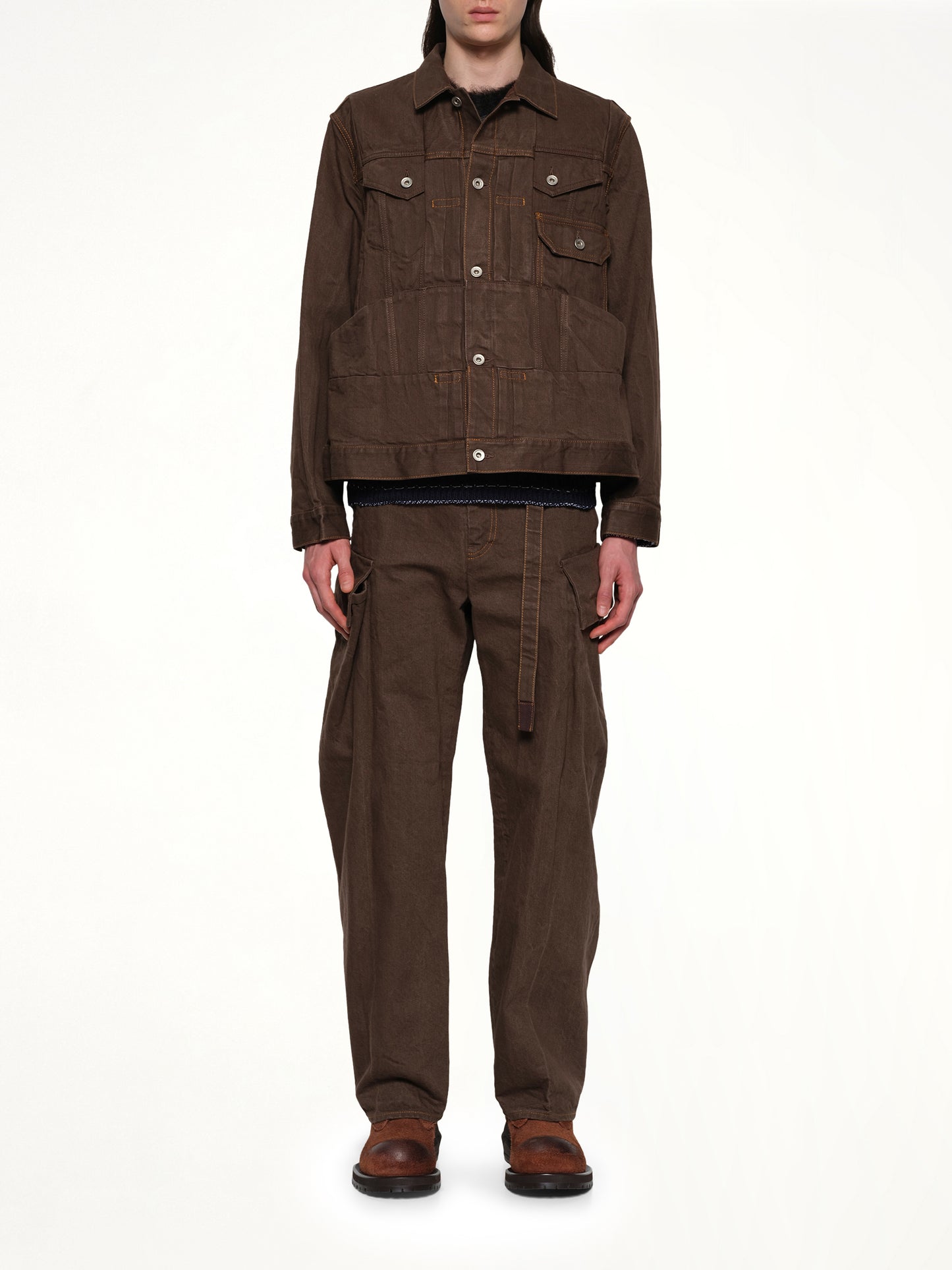 Denim Jacket in Brown