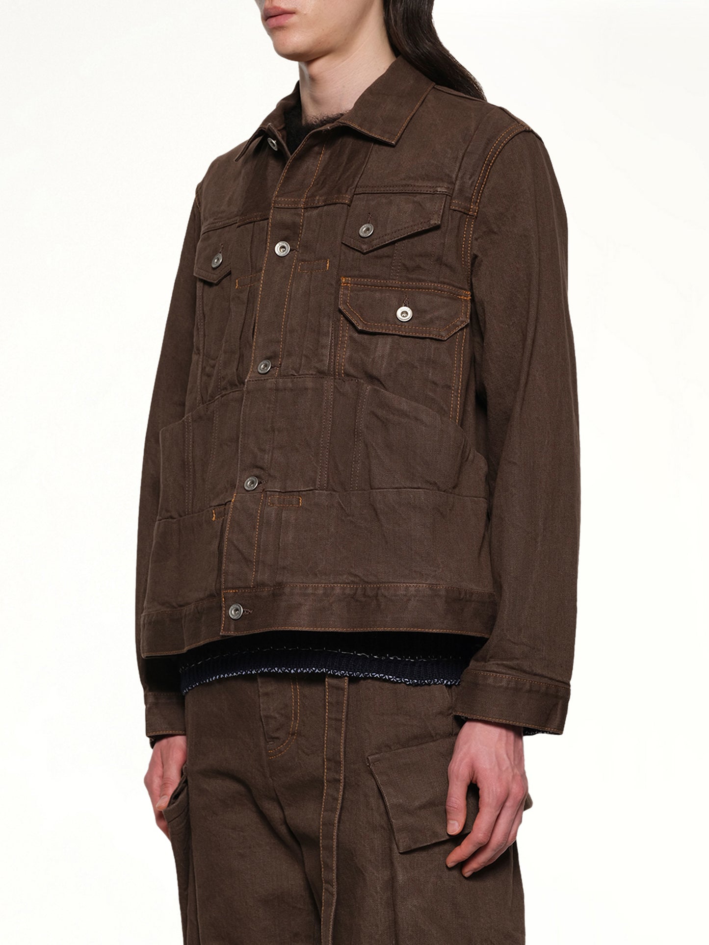 Denim Jacket in Brown