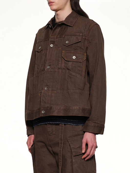 Denim Jacket in Brown