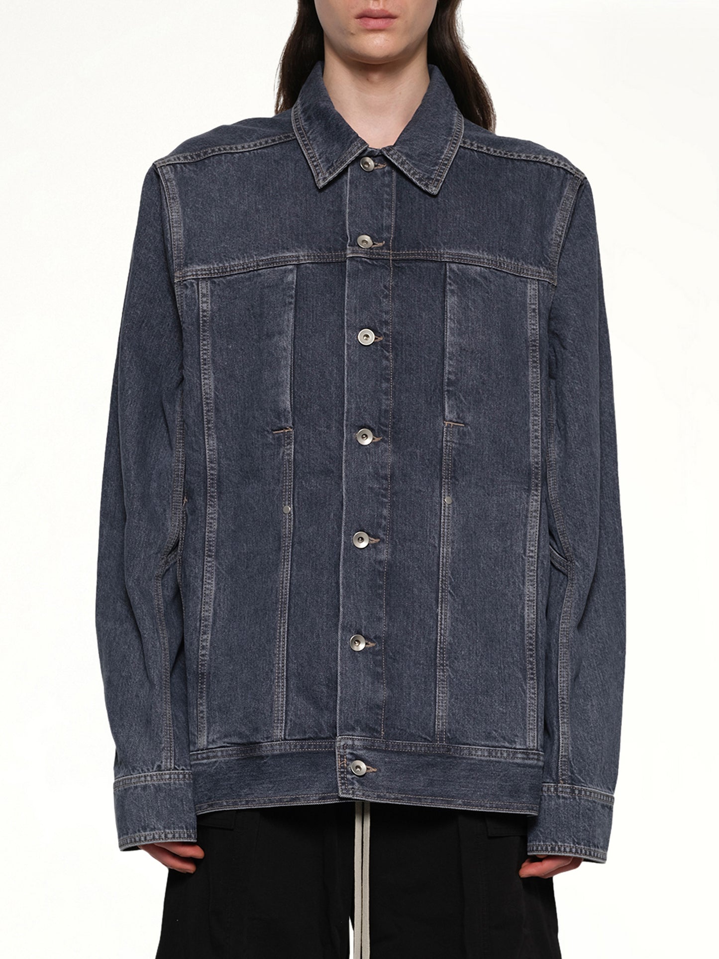 Lido Worker Jacket in Washed Grey