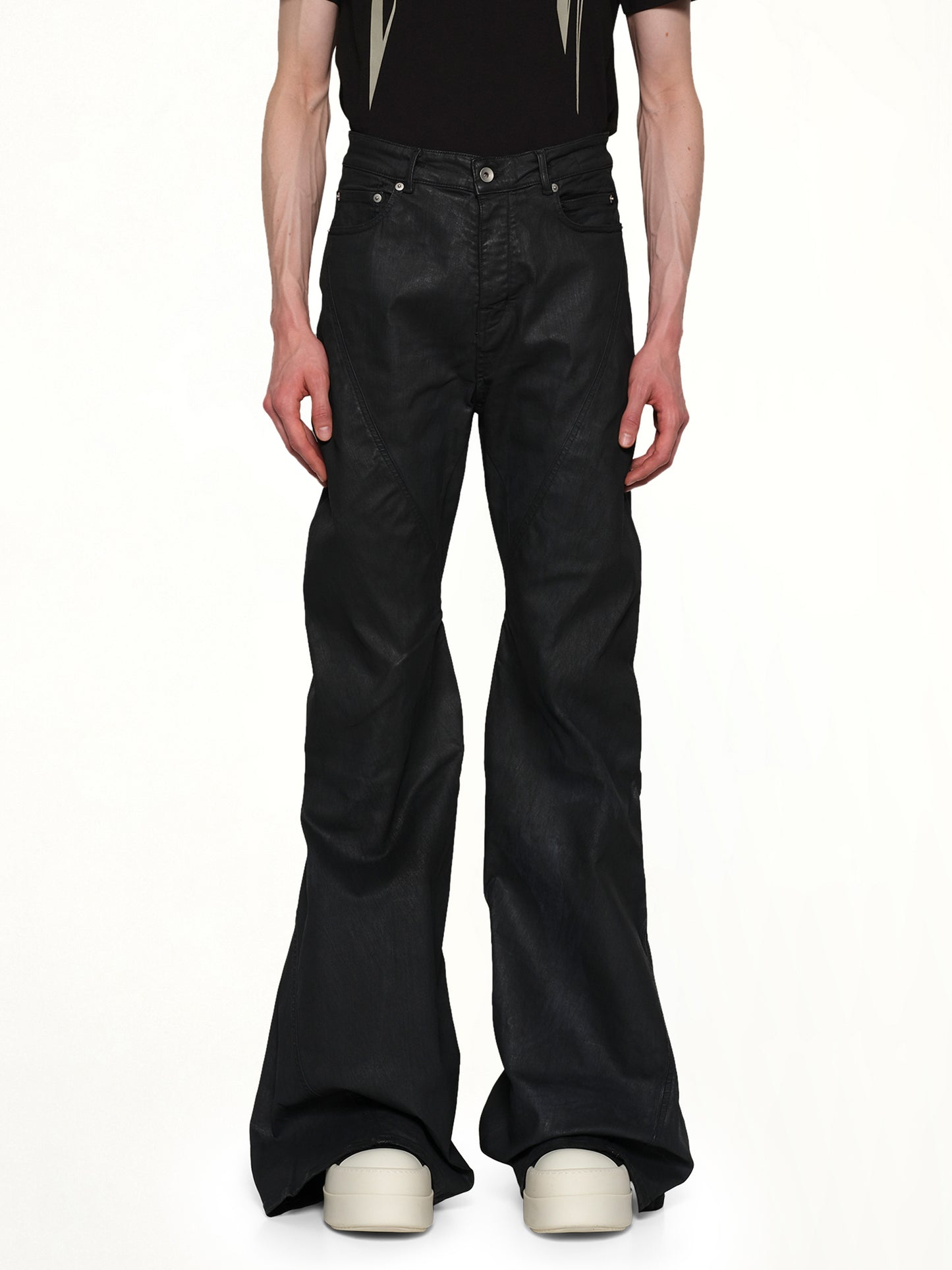 Bias Bootcut in Black Wax