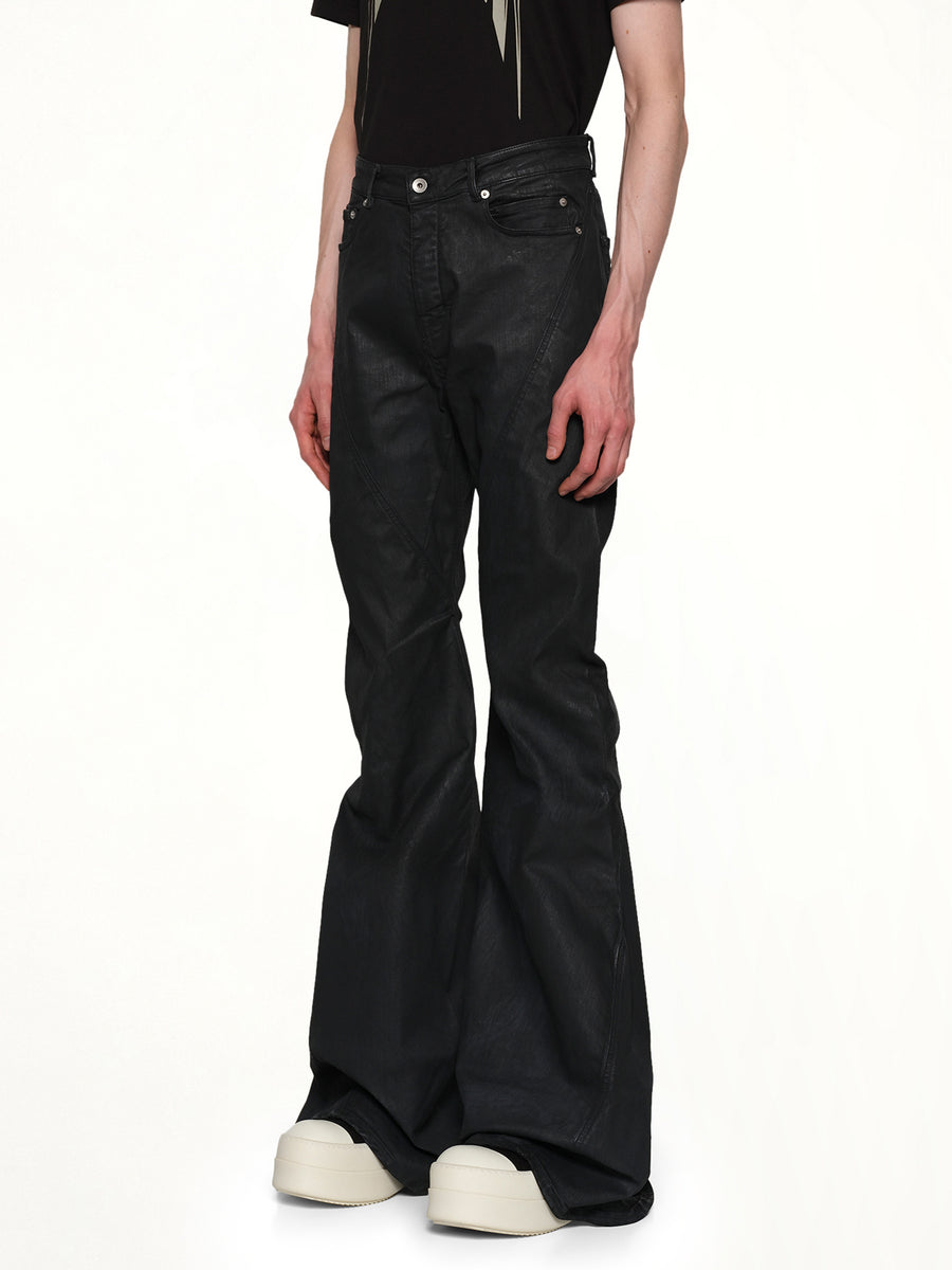 Bias Bootcut in Black Wax