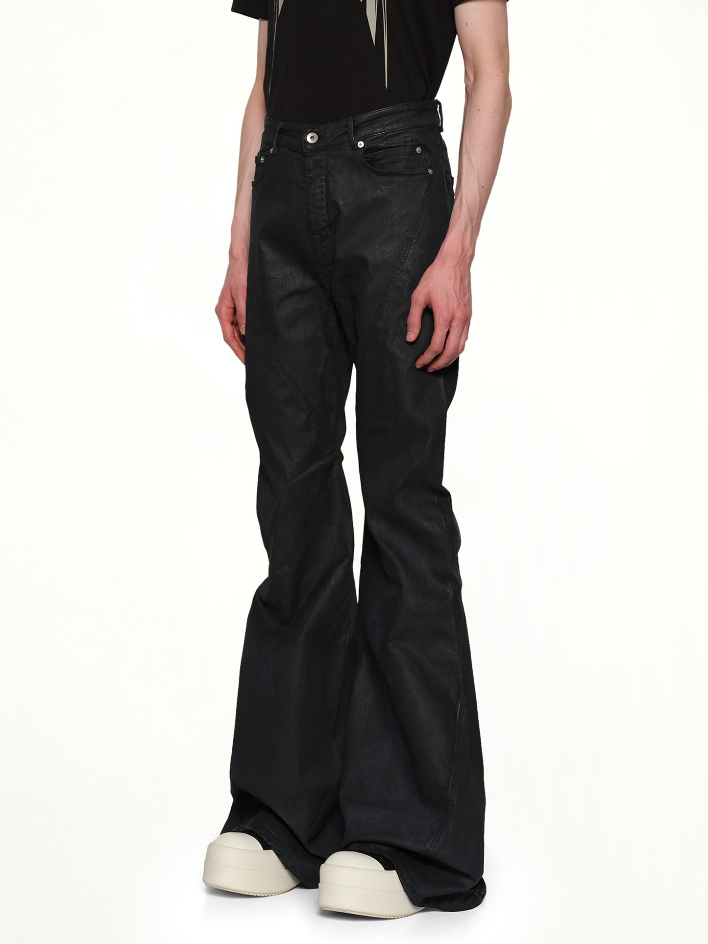 Bias Bootcut in Black Wax