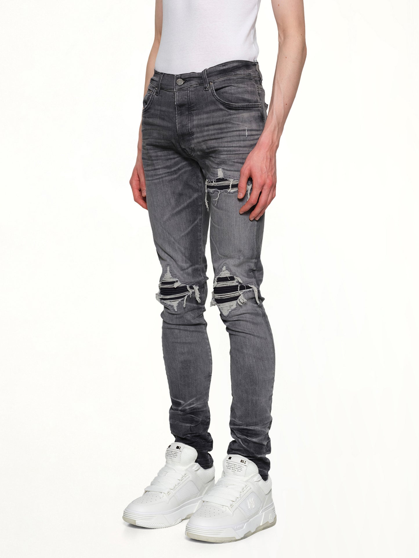 Suede MX1 Jeans in Storm Grey