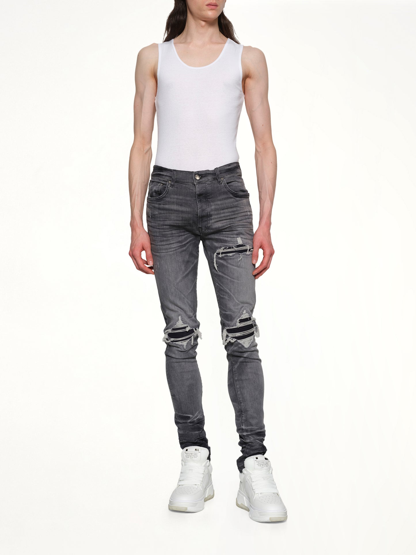 Suede MX1 Jeans in Storm Grey