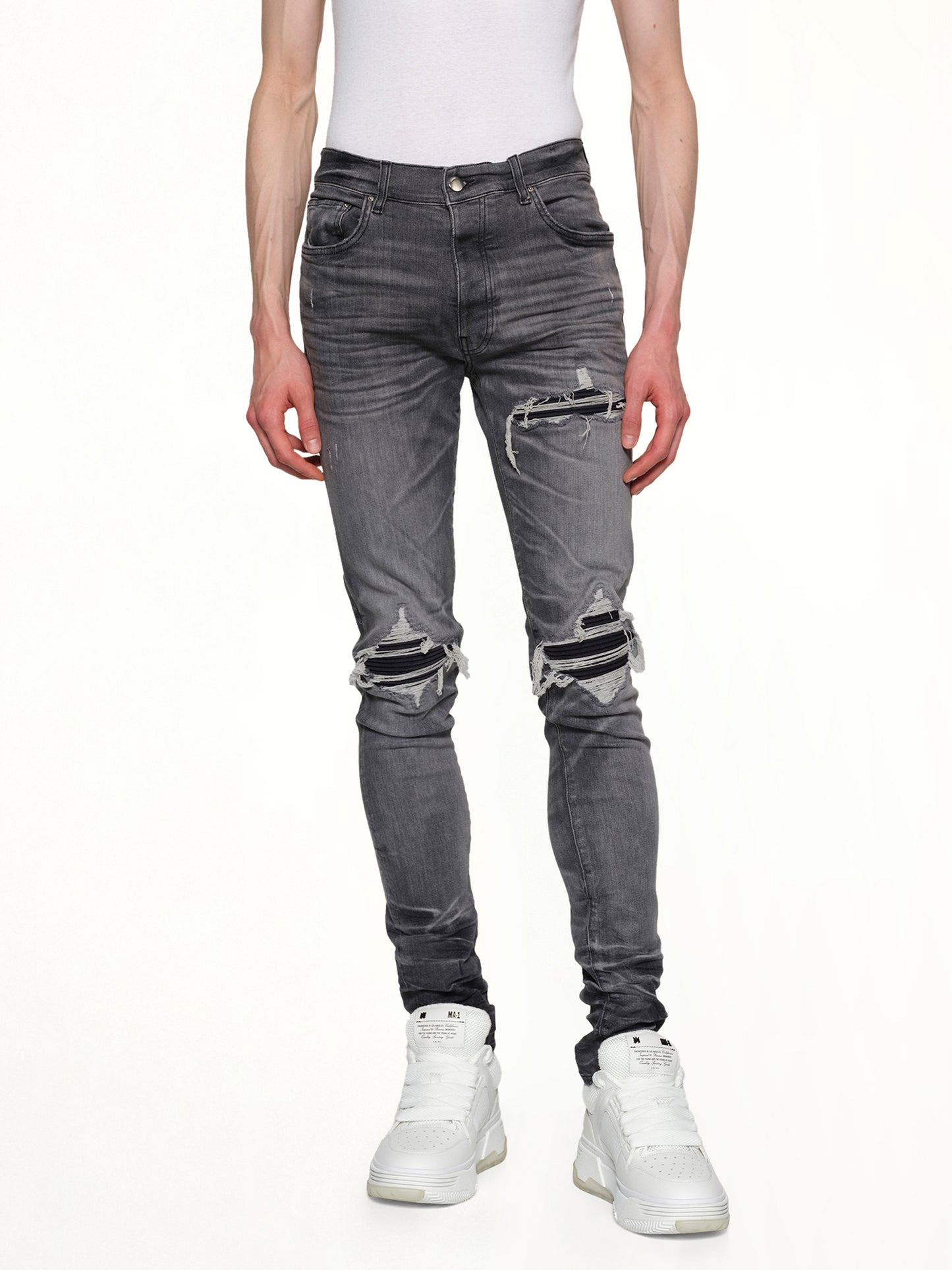 Suede MX1 Jeans in Storm Grey