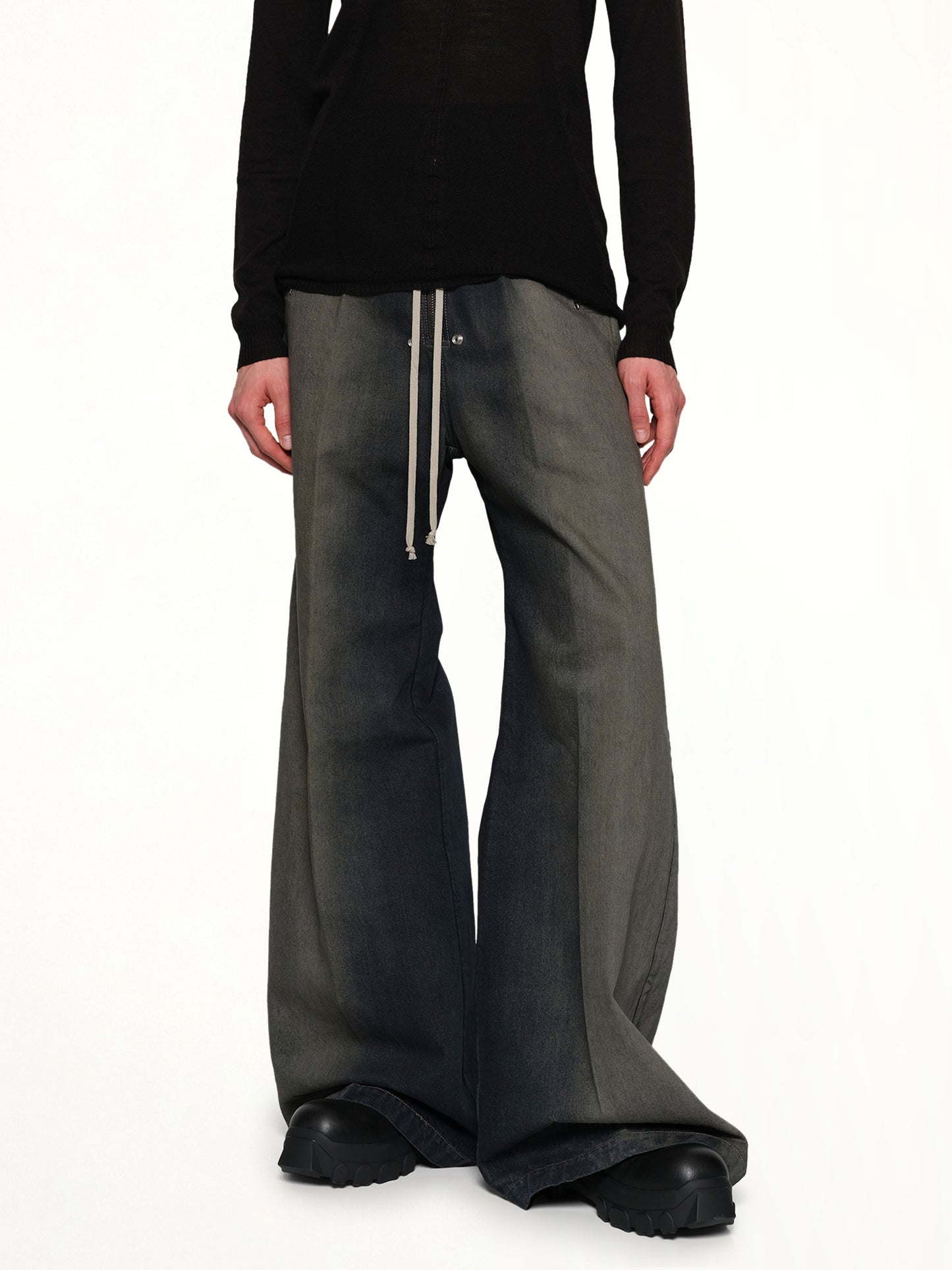 Wide Bela Pants in Darkdust Degrade